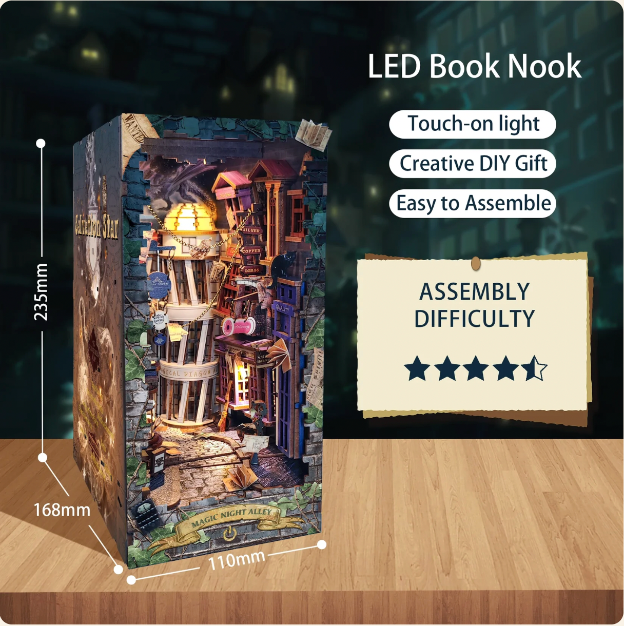 Bookie Nook Kit | Magic Night Alley