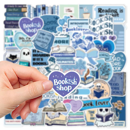 Bookie Reading Stickers | Blue