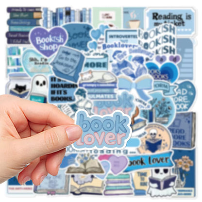 Bookie Reading Stickers | Blue