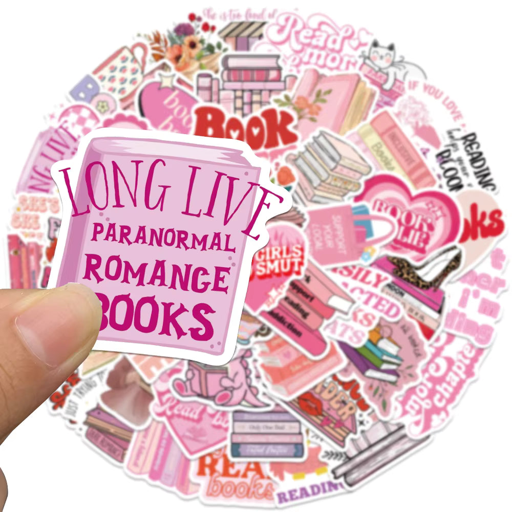 Bookie Reading Stickers | Pink