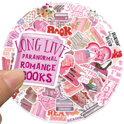 Bookie Reading Stickers | Pink