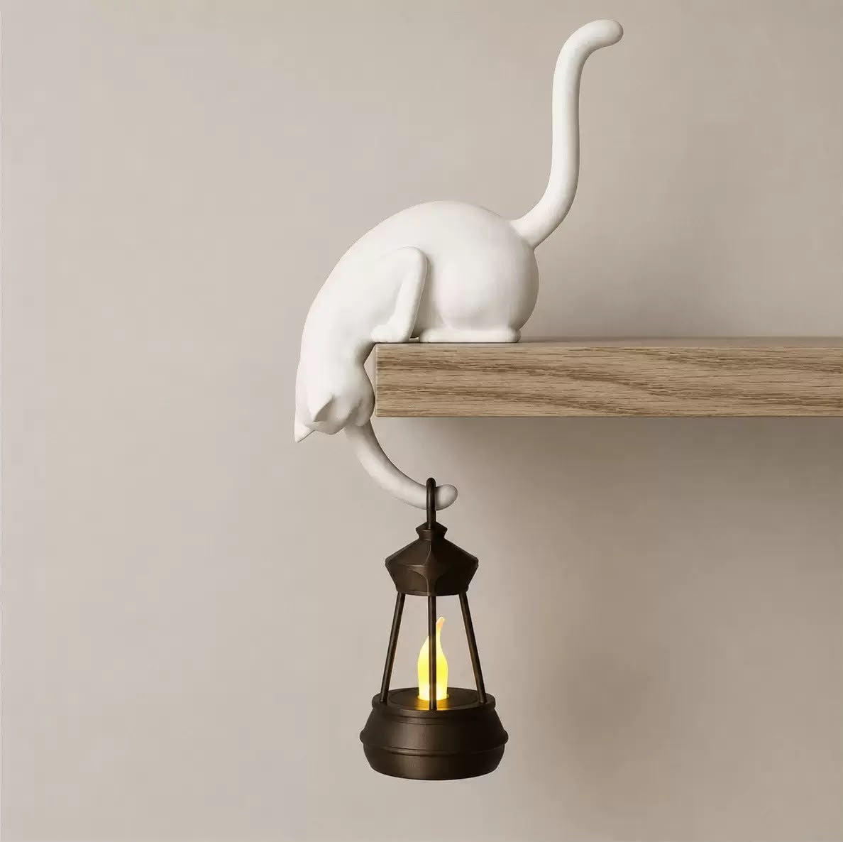 Cat Bookshelf Latern