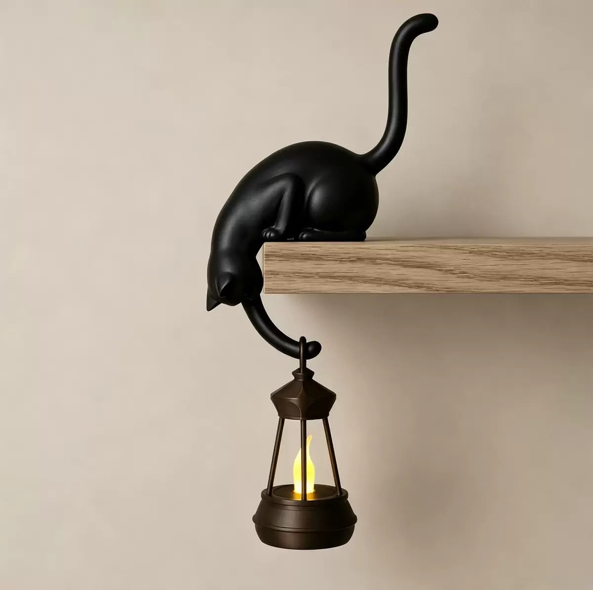 Cat Bookshelf Latern